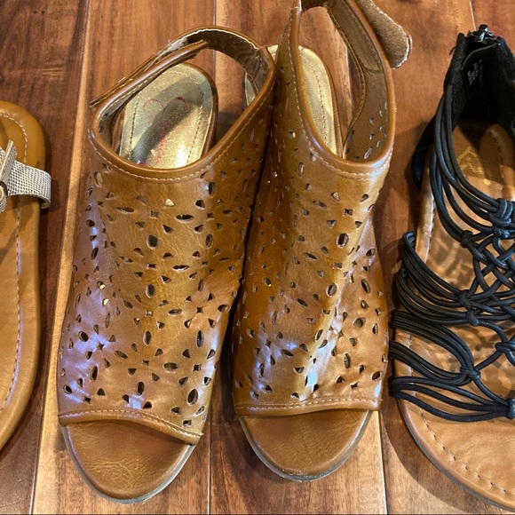 Shoes Girls Size 4 Sandals 3 Pair Poshmark